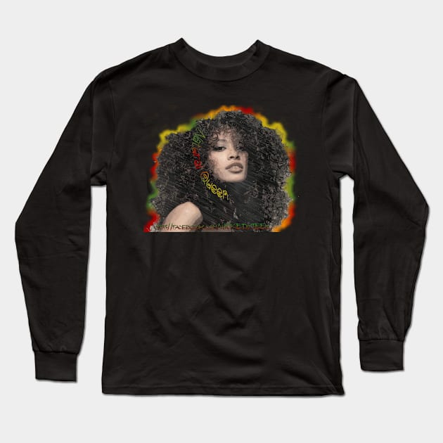 Natural Queen Long Sleeve T-Shirt by Wicked9mm